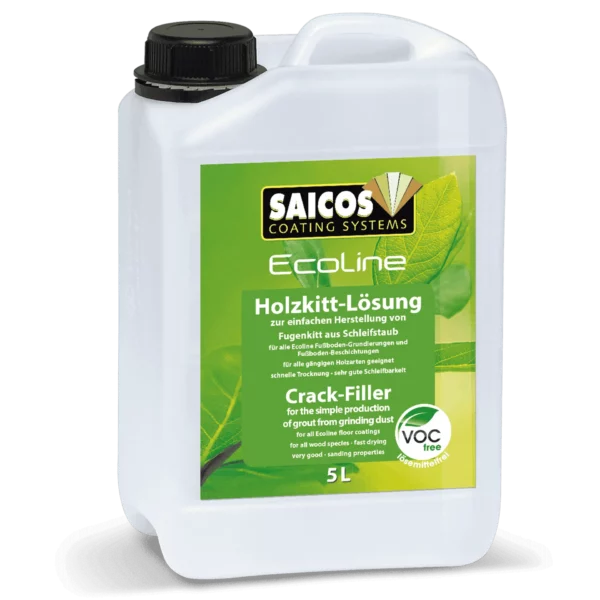 Saicos Ecoline Träkittslösning Crack Filler 5 Liter
